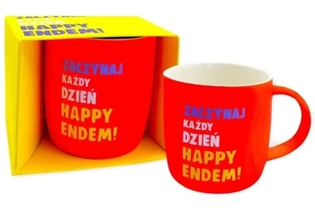 Kubek neonowy Happy end - Kukartka