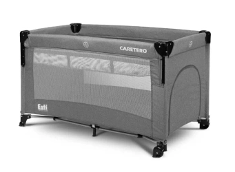 Łóżeczko turystyczne Esti opuszczany bok grafit - Caretero
