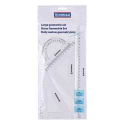 Zestaw geometryczny duży transparentny - Donau