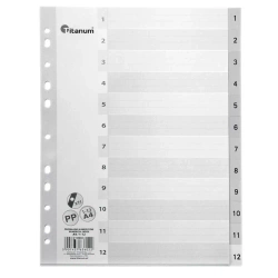 Przekładki A4 1-12 - Titanum
