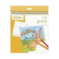 Kolorowanka połącz kropki Graffy Point Farma - AVENUE MANDARINE