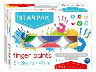 Farby do malowania palcami 6 kolorów - STARPAK