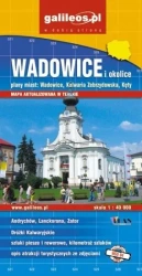 Plan mista - Wadowice i okolice 1:40 000 - praca zbiorowa