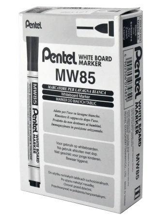 Paczka Marker suchościeralny ekonomiczny MW85 czarny 12 szt. - PENTEL
