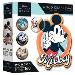 Puzzle drewniane 160 Retro Myszka Mickey TREFL