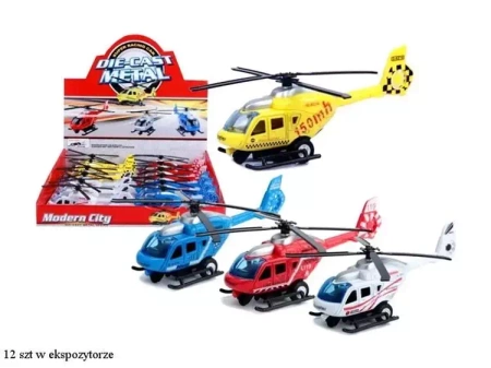 Helikopter jeżdżący metalowy MIX - SWEDE