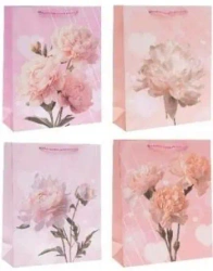 Torebka prezentowa 31x40x12cm Kwiaty MIX - Rozette