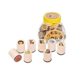 Zestaw stempelków zwierzęta leśne 8szt - Goki