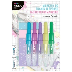 Markery do tkanin w sprayu Sweet Love 5szt KIDEA - DERFORM