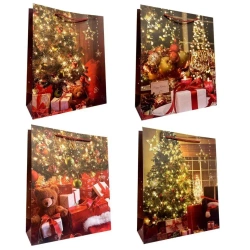 Torebka prezentowa M Boże Narodzenie mix - Ju-Piter