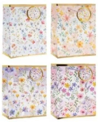 Torebka prezentowa 31x40x12cm Kwiaty MIX - Rozette