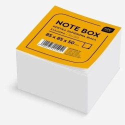 Kostka papierowa 85x85x50mm biała klejona - INTERDRUK