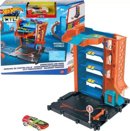 Hot Wheels City mały zestaw z autkiem HDR28 - Mattel