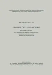 Fragen Der Philosophie - Wilhelm Goerdt