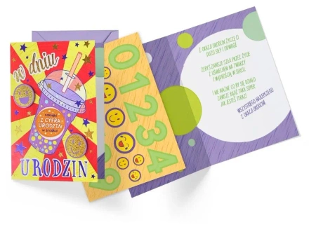 Karnet B6 Urodziny - Kukartka