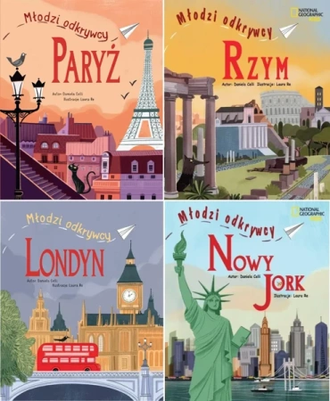 Młodzi odkrywcy PAKIET Paryż/ Rzym/ Nowy Jork/ Londyn Daniela Celli - Daniela Celli