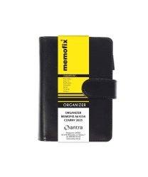 Organizer Memofix 2026 A6 K/SA czarny - Antra