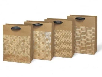 Torebka na prezent M kraft 230x180x90 - MFP