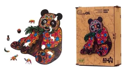 Puzzle drewniane eko 124 Kung Fu Panda A3 - PuzzleOK