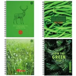 Zeszyt A4/80K kratka Think Green (5szt) - Ziemia Obiecana