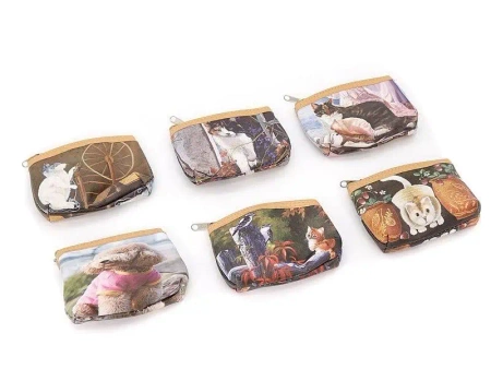 Portmonetka z kotkiem zapinana MIX - ADAR