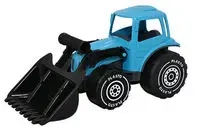 Traktor z ładowaczem 32 cm, kolor turkusowy PLASTO - Tactic