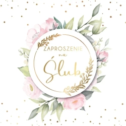 Zaproszenie Śub (5szt) - Armin Style