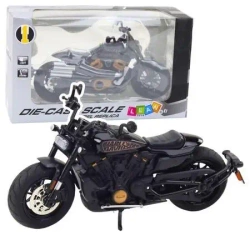Motocykl Chopper ze światłem dźwiekiem 1:12 - Leantoys