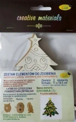 Zestaw elementów do zdobienia choinka BN 2szt - Galeria Hobby