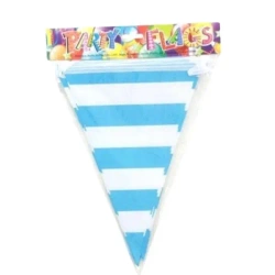 Girlanda flagi w paski niebieska 27.5cmx10m - Penword
