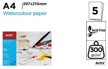 Blok do akwareli A4/5K 300g - Artix