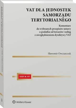 VAT dla jednostek samorządu terytorialnego - Sławomir Owczarczuk
