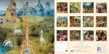 Kalendarz 2026 ścienny kwadrat Hieronymus Bosch - Flame Tree