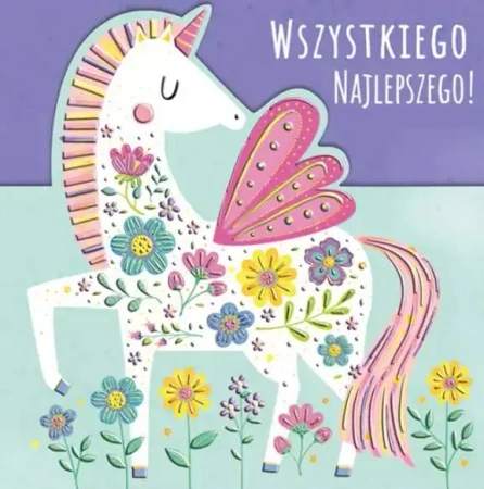 Karnet KW wycinany Urodziny - Pegaz - Henry