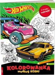 Mattel Hot Wheels. Kolorowanka według kodu - praca zbiorowa