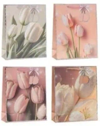 Torebka prezentowa 26x32x10cm Kwiaty MIX - Rozette