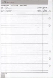 Wkład do organizera A5 Finanse ANTRA