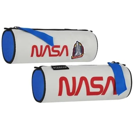 Piórnik tuba 1 zamek NASA popielaty - STARPAK