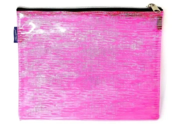 Saszetka na zamek różowa przezroczysta - Fresh