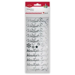 Naklejki foliowe Wesołych Świąt - Titanum