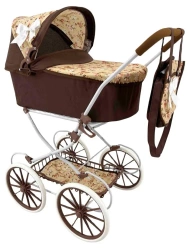 Wózek Retro dla lalek z torbą - MarioToys