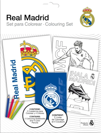 Kolorowanki z kredkami Real Madrid RM00026 - Kids Euroswan