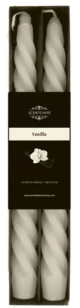 Świeca stołowa zakręcona o zapachu Vanilla 2szt - ScentChips