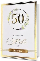 Karnet Rocznica ślubu 50 - Pan Dragon