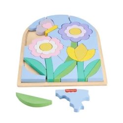 Fisher Price. Drewniane puzzle kwiaty - Fisher- Price
