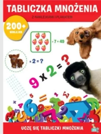 Tabliczka mnożenia z naklejkami i plakatem - opracowanie zbiorowe