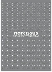 Blok A4/60K Narcisuss kropki szary (6szt) - Narcissus