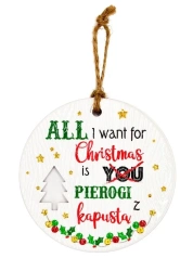Zawieszka ceramiczna Boże Narodzenie - Kukartka