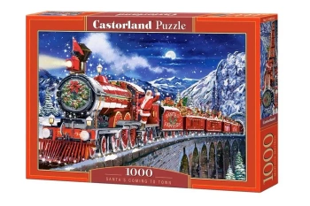 Puzzle 1000 Santa's Coming to Town CASTOR - Castorland