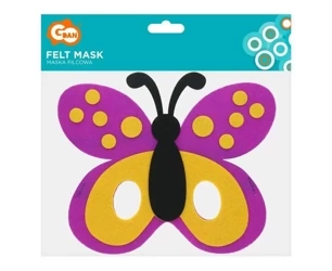 Maska filcowa motylek 18x15.5cm - Godan